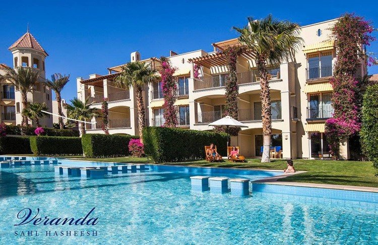 Hurghada : Стильная студия на пляже, возможна рассрочка, веранда в Сахль-Хашиш, лучший ценовой уровень, Египет 