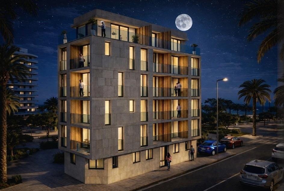 Современные апартаменты у моря, в 400 м от пляжа, Торревьеха.