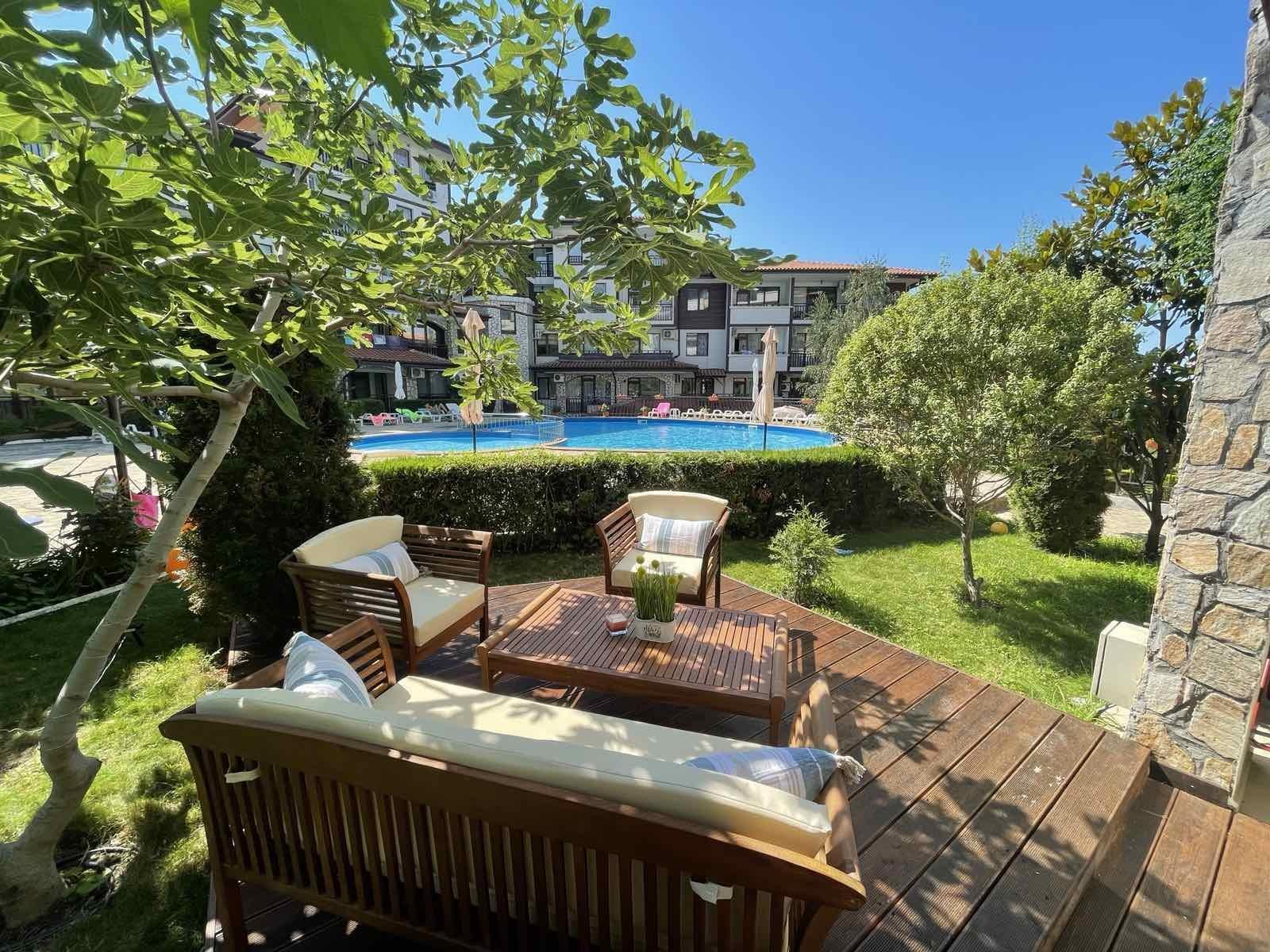 2 Bedroom Garden Apartment • First Sea Line • Pool Access