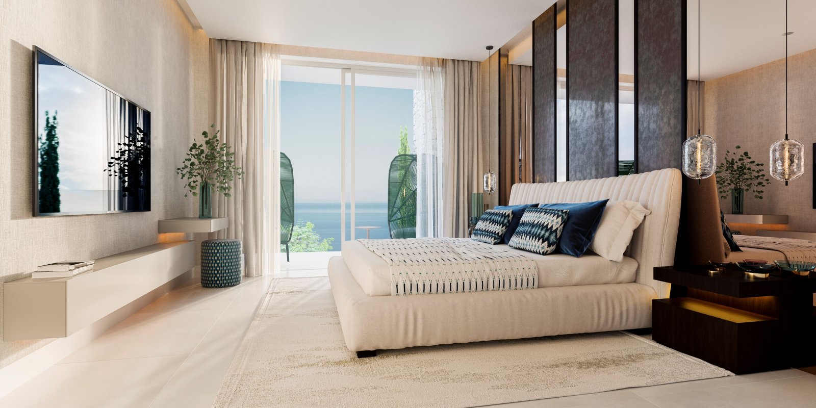 Эксклюзивный пентхаус, частная терраса и вид на море, Ожен