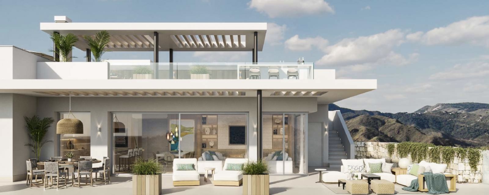 Эксклюзивный пентхаус, частная терраса и вид на море, Ожен