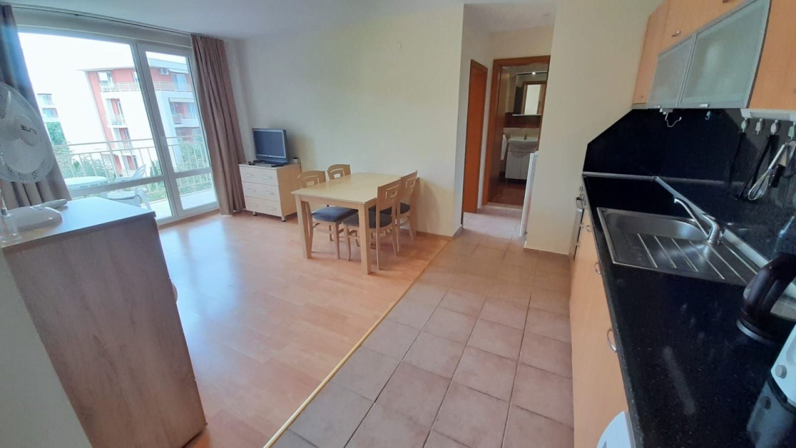 Однокомнатная квартира | 65 м² | 600 м до пляжа | Форт Нокс, Несебр