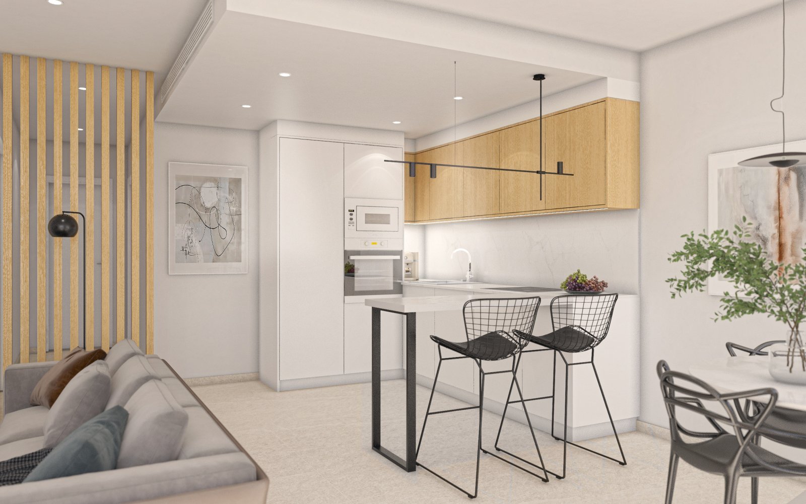 Современные бунгало у моря в 3 км, частный бассейн, Сан-Педро-дель-Пинатар