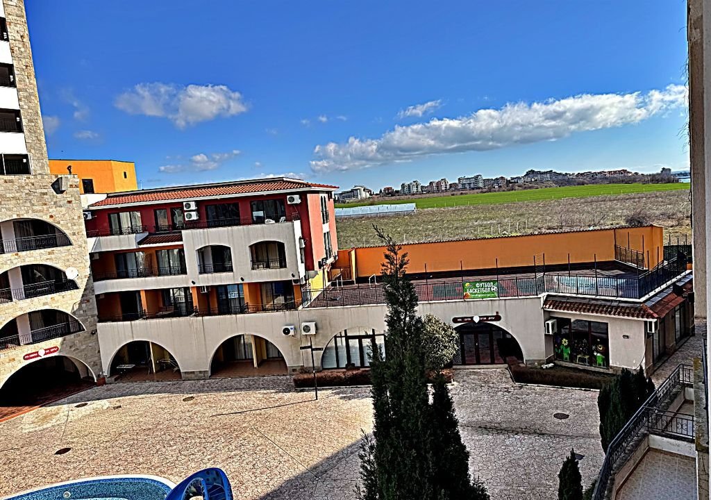 Studio im Marina Cape mit Blick auf den Pool Aheloy Bulgarien
