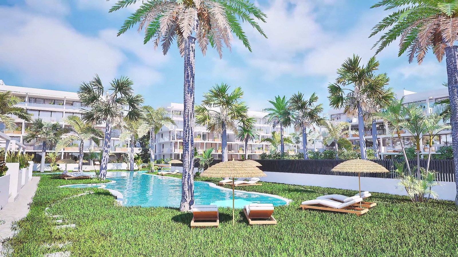 Современные апартаменты, в 400 м от моря, Мар-де-Кристал.