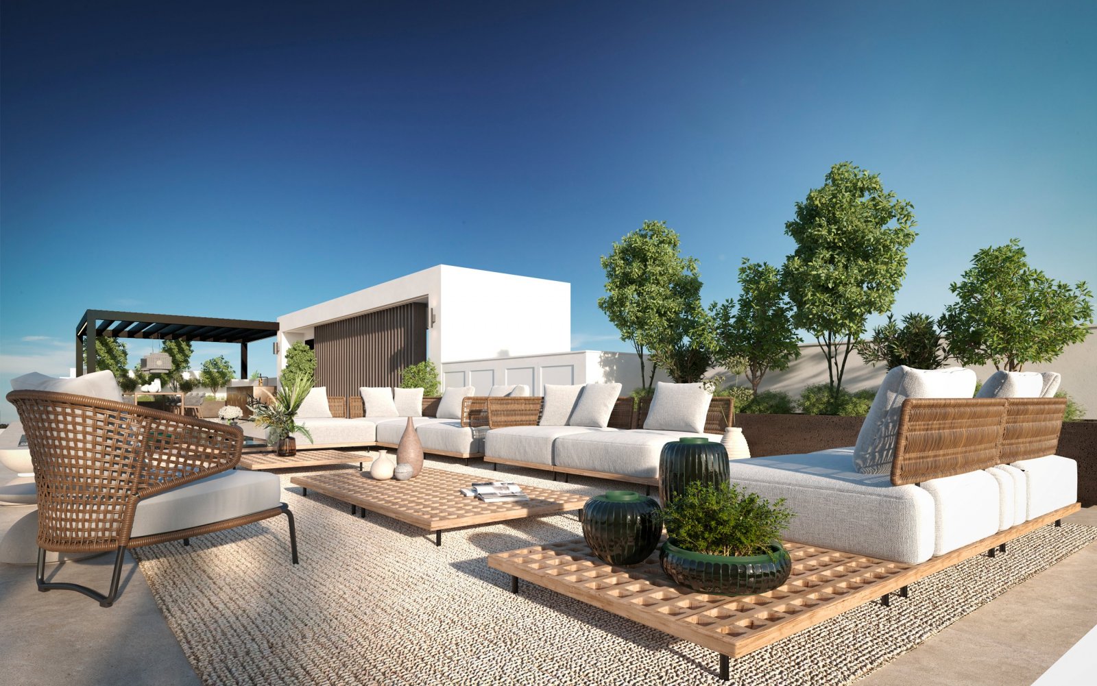 Роскошные виллы с частным бассейном, в 300 м от моря, Сан-Педро-Алькантара.