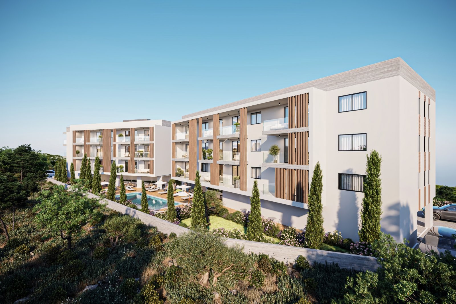 Жилой комплекс Oculus Residences | Двухкомнатные квартиры в районе Universal, Пафос