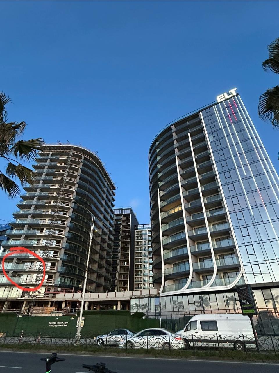 Marina Club – Премиум готовая к сдаче студия с видом на море в Батуми, Грузия, всего в нескольких шагах от пляжа