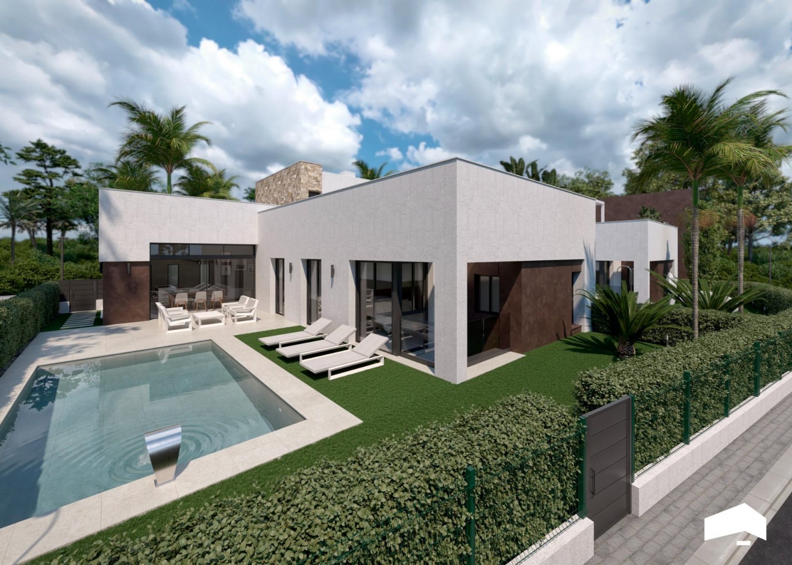 Luxuriöse Villen mit Pool und privatem Solarium in einer geschlossenen Ferienanlage am Mar Menor, Torre Pacheco