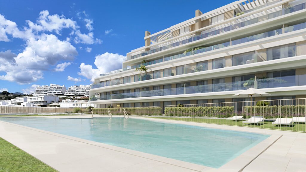 Estepona, Málaga: Эксклюзивные апартаменты с видом на море и бассейном, Эстепона. 