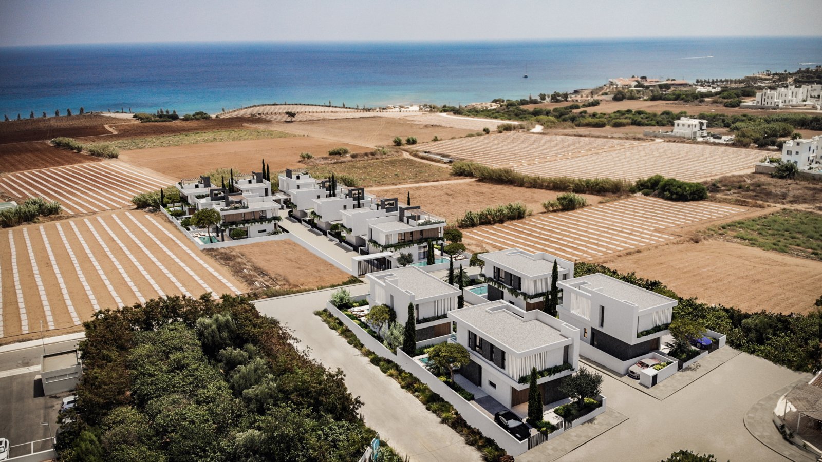 Anlagevilla 3+1, garantierte Rendite 5 % – 350 m vom Meer entfernt