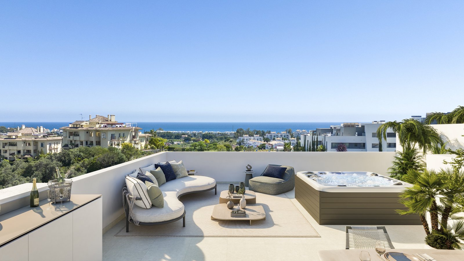 Estepona (Málaga): Роскошные апартаменты с видом на море, Коста-дель-Соль, Эстепона 