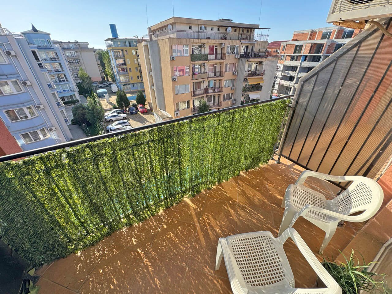 Студия с видом на бассейн в комплексе «Sunset Beach 4» в Солнечном берегу, Болгария