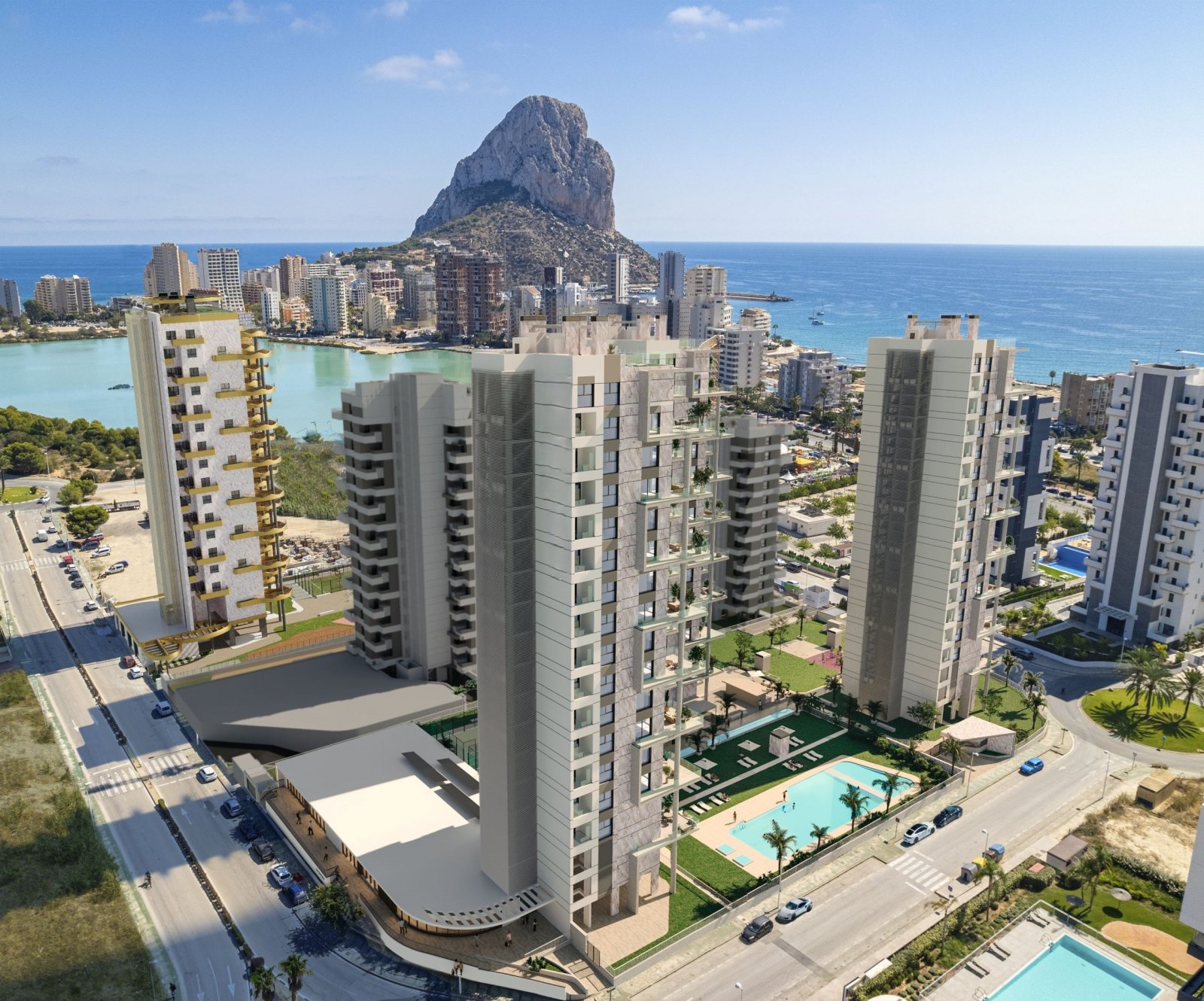 Calpe, Alicante: Эксклюзивные апартаменты у моря, современный жилой комплекс, Кальпе. 