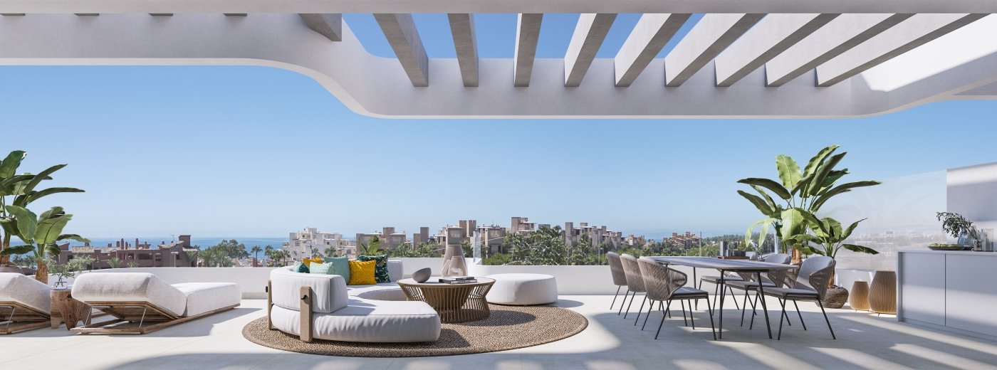 Reinoso, Málaga: Современные апартаменты с бассейном у моря, Рейносо 