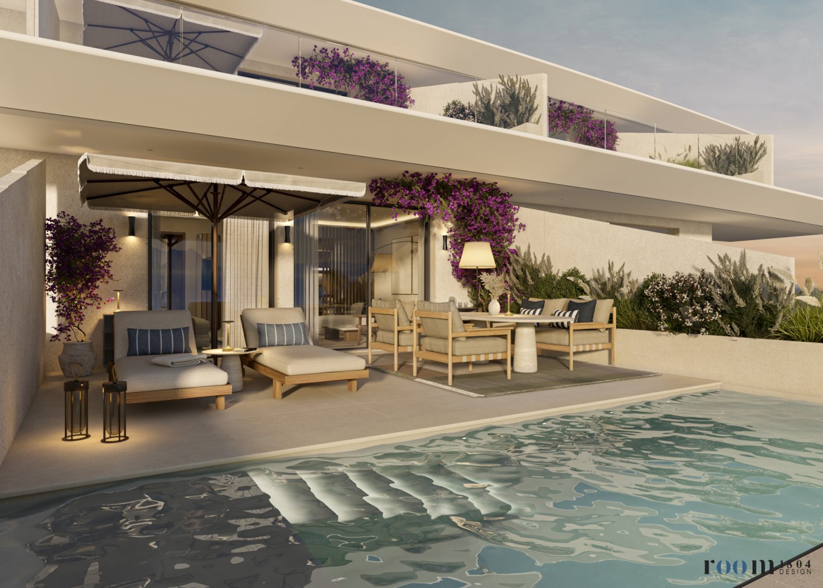 Апартаменты Azurean Marbella Premium с видом на море и услугами отеля Hyatt, Бенахавис, Испания.