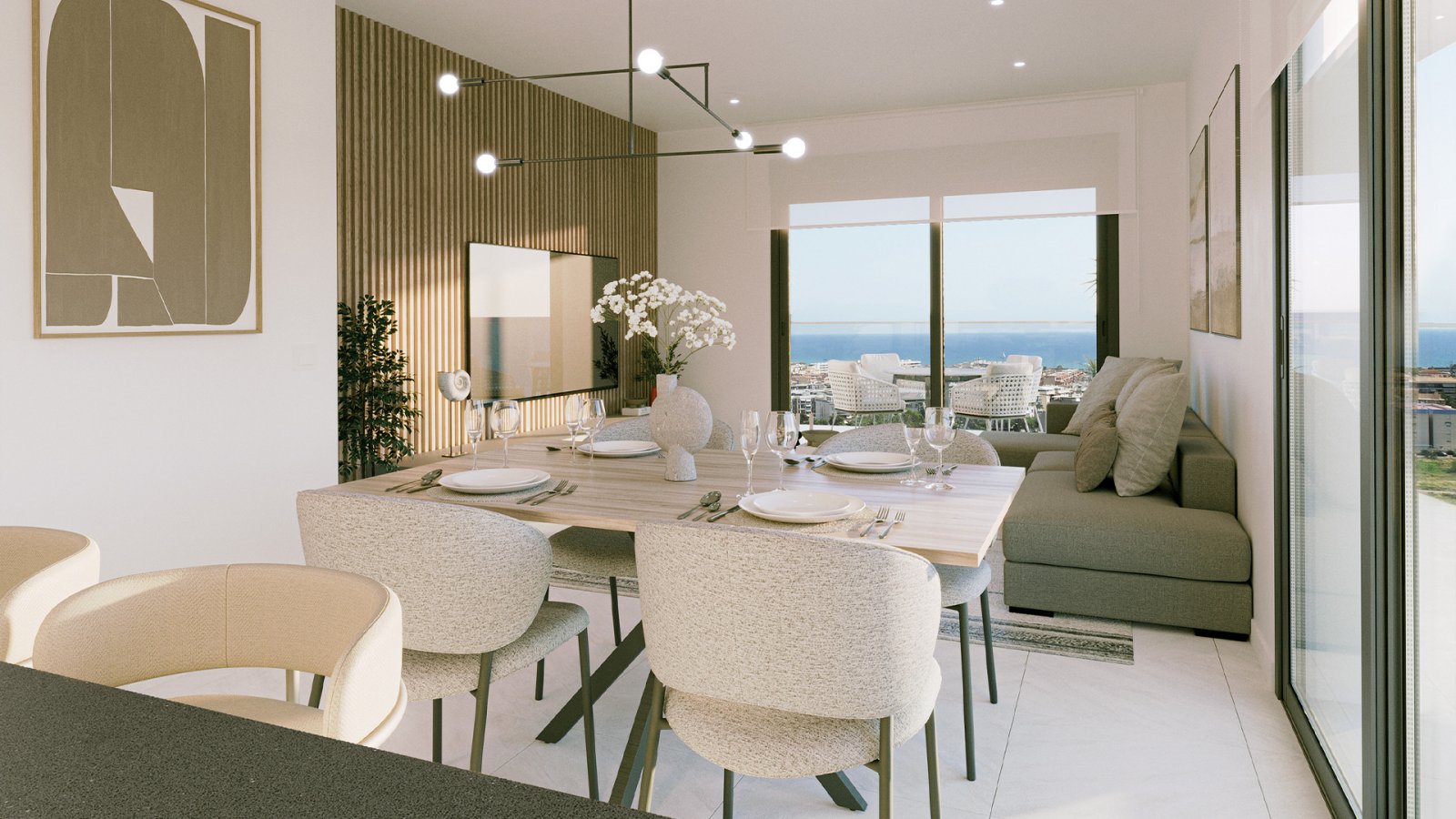 Großzügige Dreizimmerwohnung mit 41 m² Terrasse, Canet dEn Berenguer, Spanien