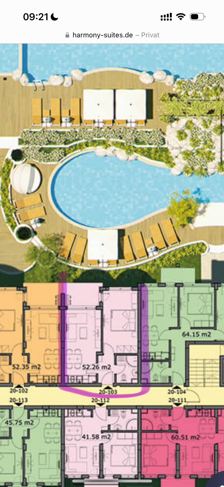 Двухкомнатная квартира в комплексе Harmony Suites 20 в Свети Власе