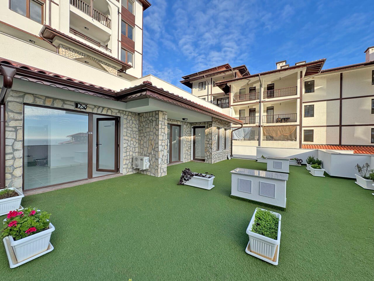 Студия с видом на море в комплексе Этара 4, Свети Влас, Болгария